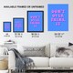 image 3 of Don't Overthink It Simple Retro Pink Blue XL Wall Art Print 24X32 In