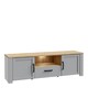 image 5 of Bohol 2 Door 1 Drawer TV Unit  in Riviera Oak/Grey Oak