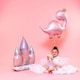 image 2 of Magical Castle Standing Giant Air Fill Foil Balloon 76cm / 30 in