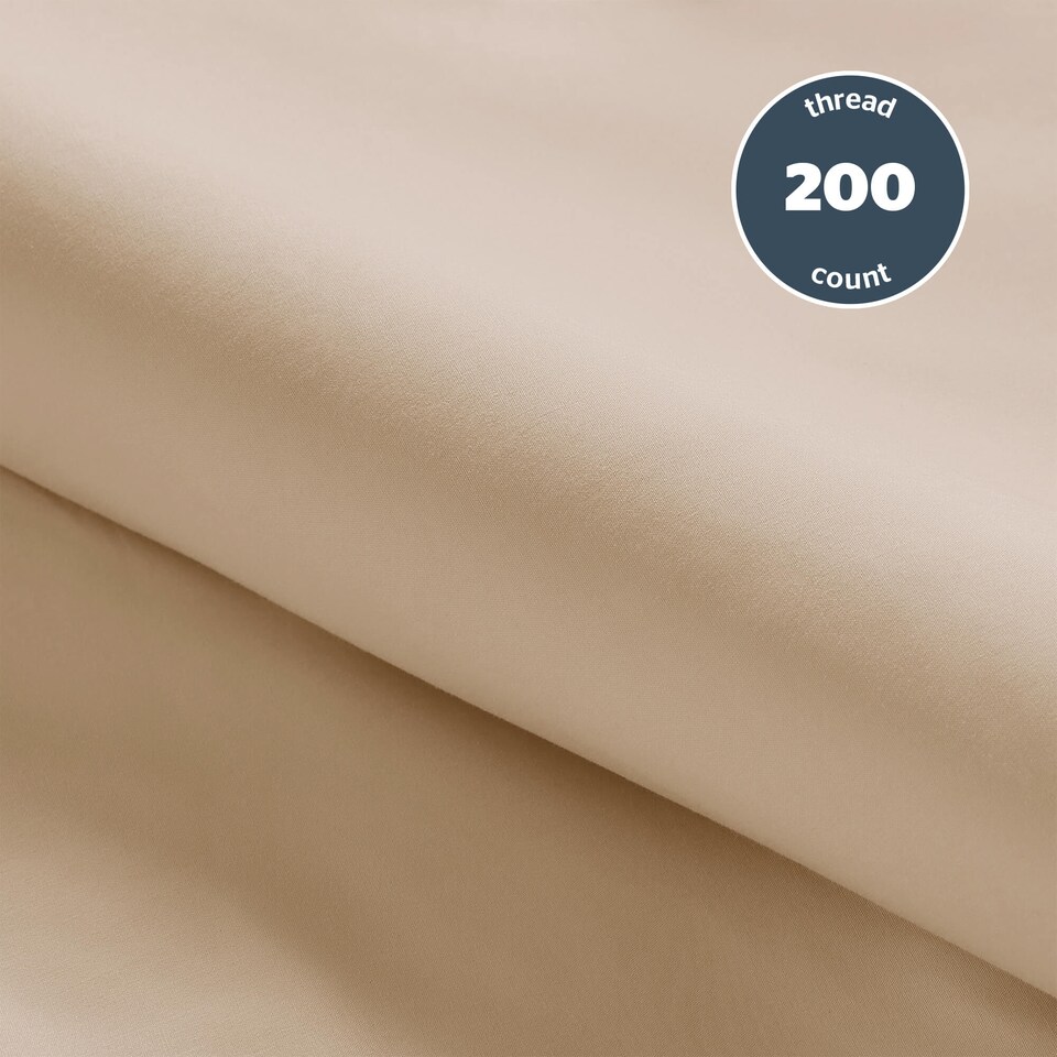image 1 of Silentnight Pure Cotton Duvet Cover Set, Natural