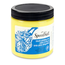 Speedball Water-Soluble Block Ink, Yellow, 16oz