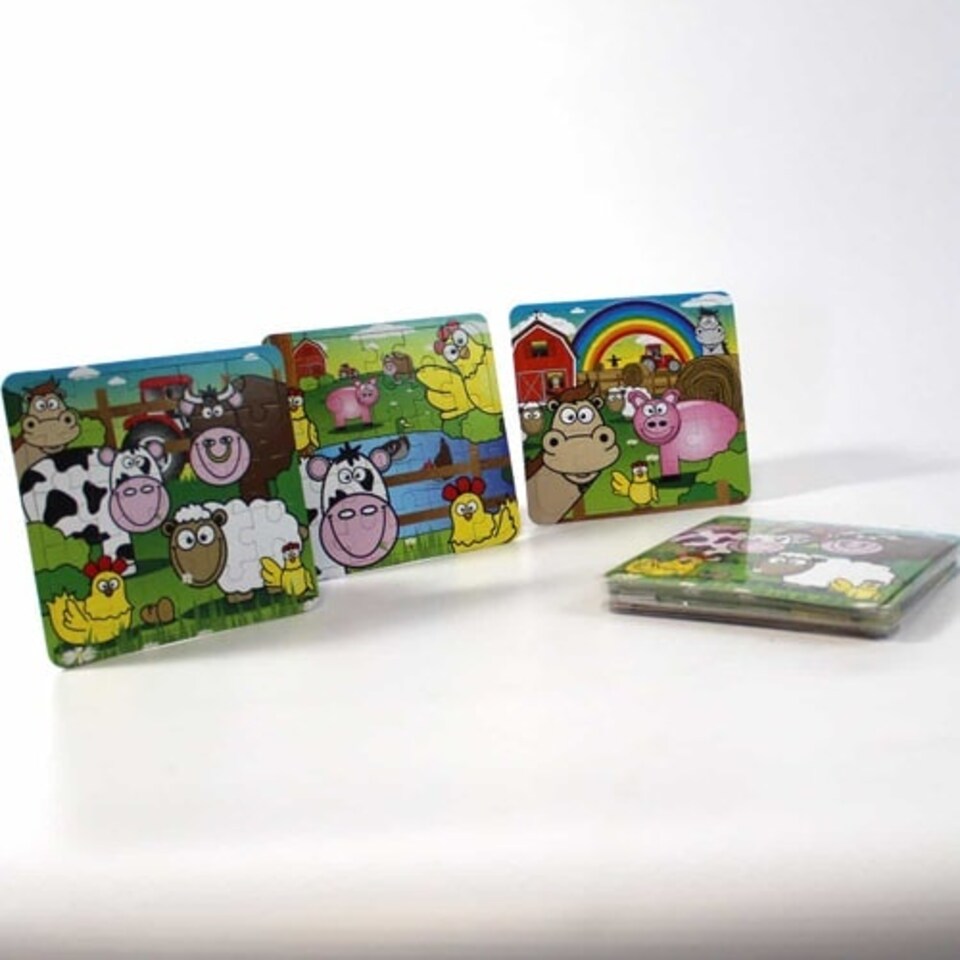 Assorted Farm Jigsaw Puzzle - Pack of 12