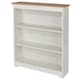 image 1 of Colorado Low Wide Bookcase - MDF/MDP - 80 x 21.5 x 100 cm - Soft White/Oak | White