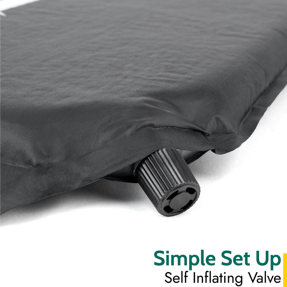 image 1 of Self Inflating Mat with Pillow - Black