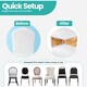 image 8 of Sequin Chair Sashes Stretch Spandex Chair Bands with Silver Buckle - 10pcs