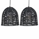 image 1 of Set of 2 Kleo - Dark String Pendant Lightshade | Black | Medium | 2