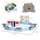 image 7 of Outsunny Kids Sandbox, Outdoor Playset, for Ages 3-7 Years - Blue
