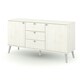 image 2 of Core Products Augusta Curve Sideboard with 2 Doors, 3 Drawers, White H55.2cm x W130.6cm x D43.0cm White