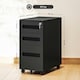 image 7 of Vinsetto Lockable Mobile Filing Cabinet w/ 3 Drawers 30 x 43.5 x 60 cm Black 