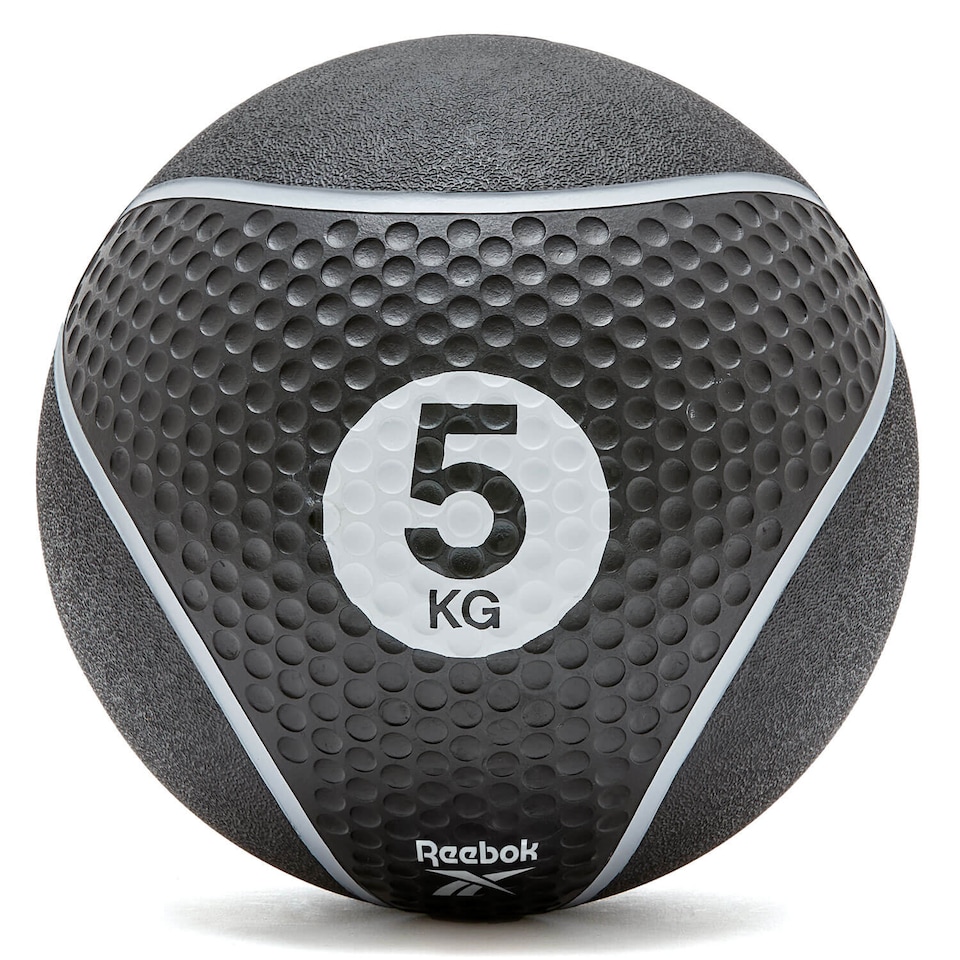 image 1 of Reebok 5kg Medicine Ball — 19 cm Dual-Textured Grip. | Multi | 19cm diameter