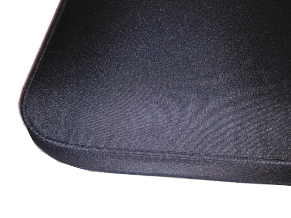 image 1 of Luxury Piped Waterproof Seat Pads - Triple Black Cushion - Outdoor Cushion for Garden Furniture Black | Black