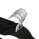 image 6 of Oypla Pack of 20 Black Non-Slip Space Saving Velvet Clothes Garment Coat Suit Hangers