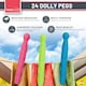 image 3 of 24pk Dolly Pegs for Washing Line – Heavy Duty Plastic Clothes Clips with Extra Strong Grip, Weather-Resistant for Indoor/Outdoor Drying