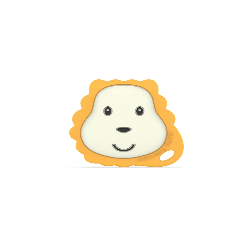 image 1 of Matchstick Monkey Flat Face Teether Lion