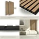 image 4 of Acoustic Wall Panels - wood effect, thick felt, easy to install - Light Oak, Set of 2