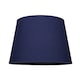 image 1 of Traditional 8 Inch Midnight Blue Linen Drum Table/Pendant Lamp Shade 40w Maximum | Blue