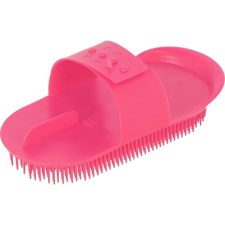 image 1 of Shires Plastic Horse Curry Comb - Baby Pink - One Size