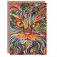 image 1 of Rainbow Trippy Maine Coon Animal Cat Lover Man Birthday Card
