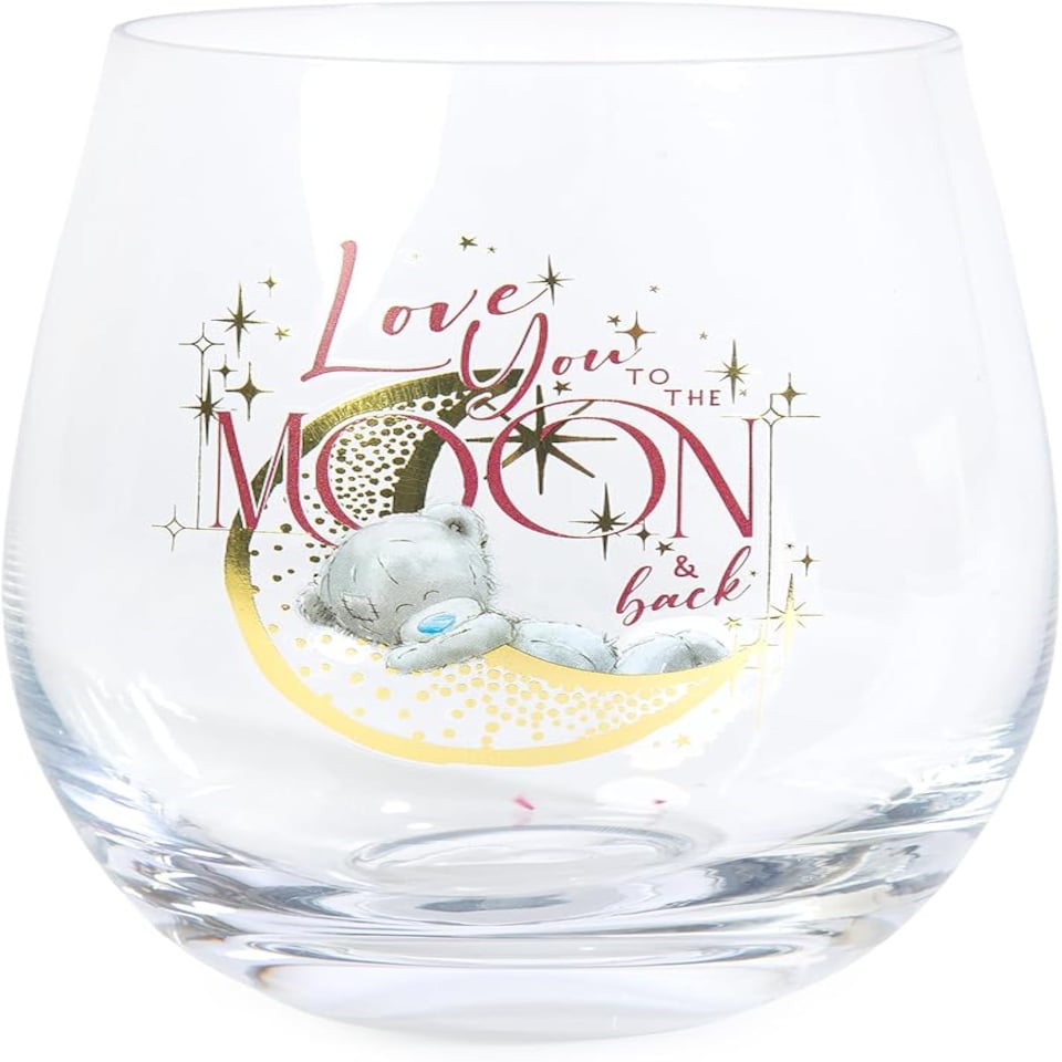 image 1 of Me to You 'I Love You to the Moon and Back' Stemless Glass, Fluffy Bed Socks And Bow Headband Gift Set Official Collection
