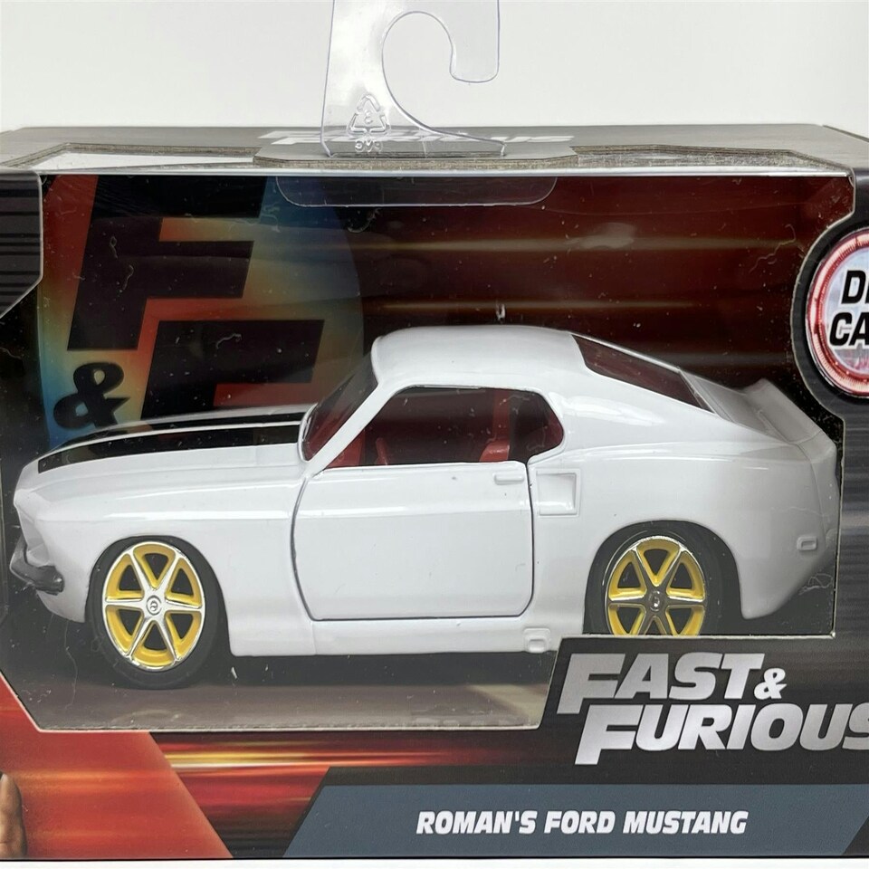 image 1 of Fast and Furious Romans Ford Mustang White 1:32 Scale Jada 99517