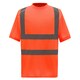 image 1 of Yoko Unisex Adult Hi-Vis Safety Short-Sleeved T-Shirt - Orange - XXL
