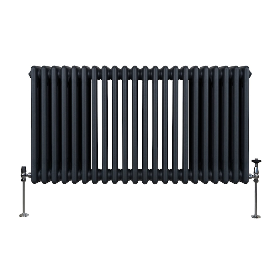 image 1 of Traditional 3 Column Radiator 600 x 1012mm Anthracite Grey