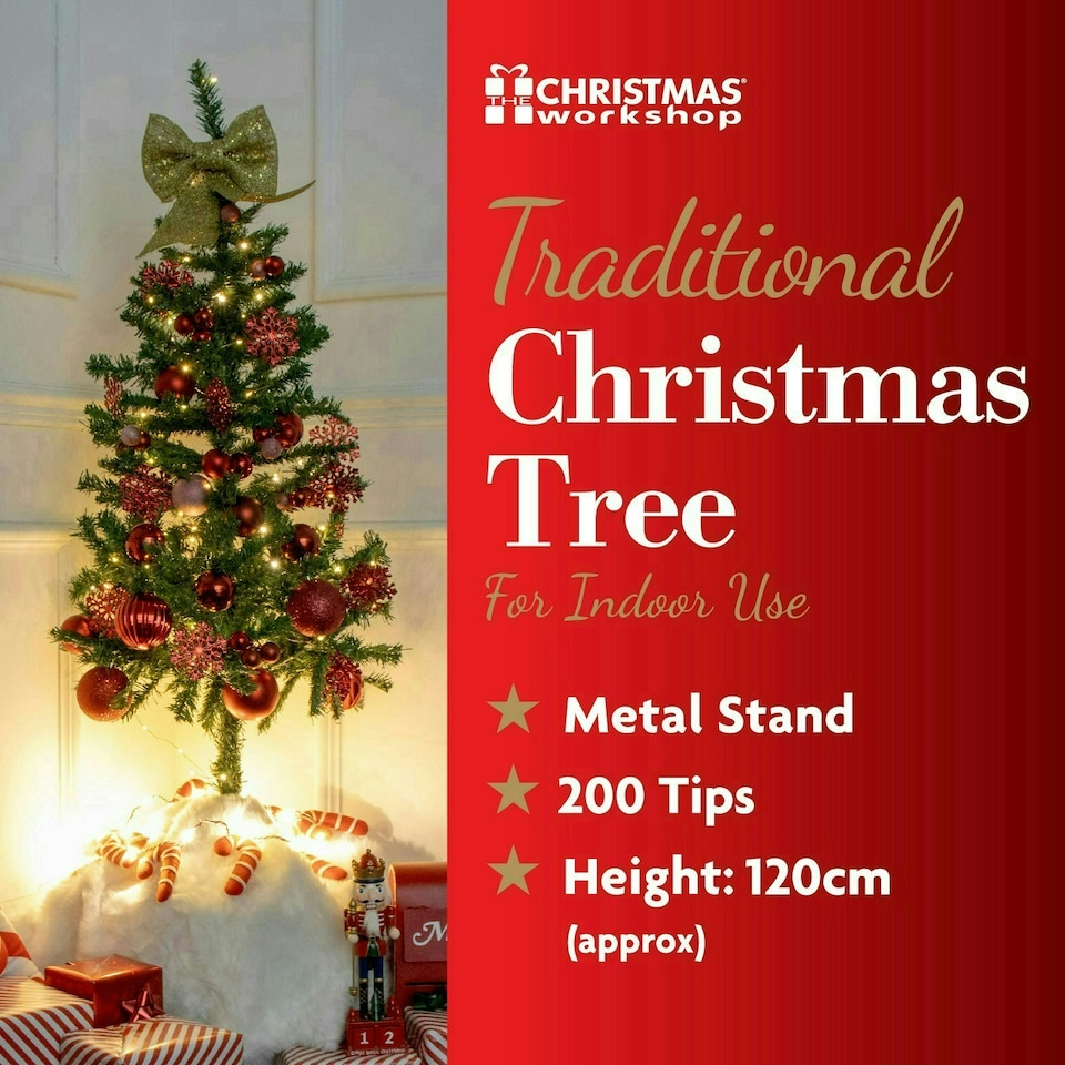 image 1 of 4ft Green Christmas Tree Green | 4ft