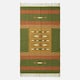 image 2 of Homescapes Lundi Orange and Green Kilim Cotton and Jute Rug - 90 x 150 cm