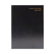 Janrax 2026-2027 A5 Day Per Page Black Academic Diary