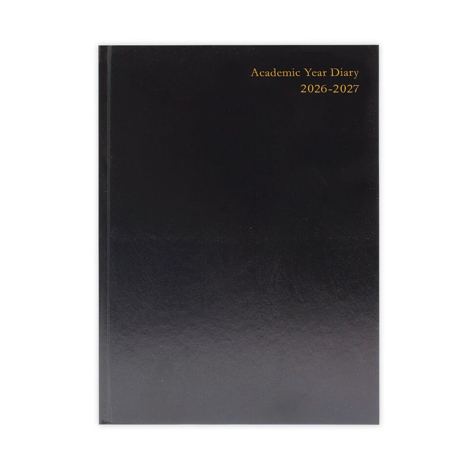 image 1 of Janrax 2026-2027 A5 Day Per Page Black Academic Diary