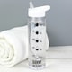 image 2 of Personalised Black 'Hydration Tracker' Water Bottle Clear | One Size