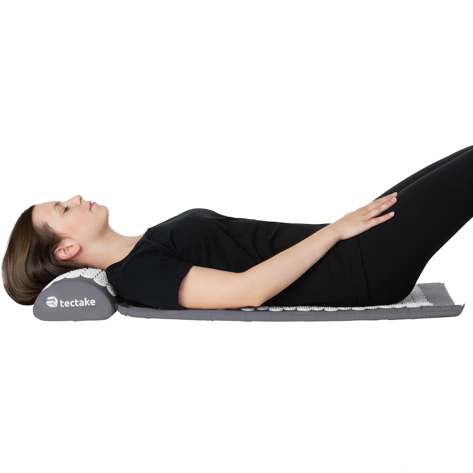 image 1 of Acupressure Mat - muscle tension reliever set with mat, cushion and bag | Grey | grey | 74 x 43 x 2,50 cm | 1