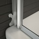 image 7 of 800x1400mm 180 Pivot Chrome Shower Bath Screen Tempered Glass Door Panel