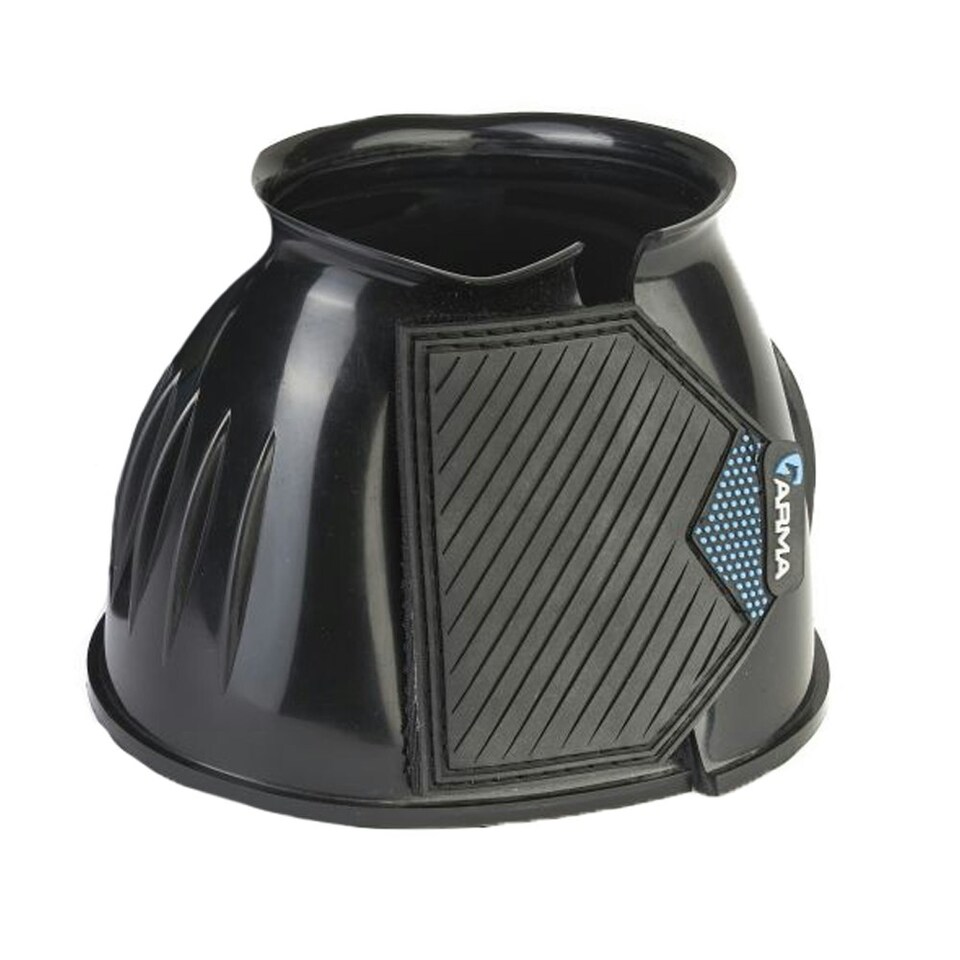 image 1 of ARMA Gloss Horse Overreach Boots - Black - Cob Black | M