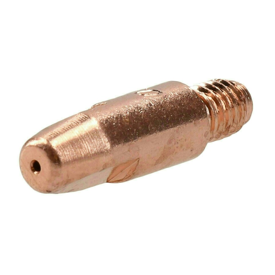 image 1 of 2 shroud & 25 x 0.8mm Round Contact Tips MIG Welding Binzel Style MB15 Torch