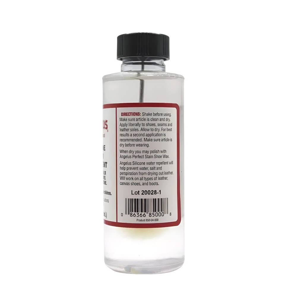 image 1 of Angelus Silicone Water Repellent - For Leather, Suede & Nubuck 4oz | Clear