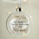 image 5 of Personalised Gold Wreath Glass Bauble