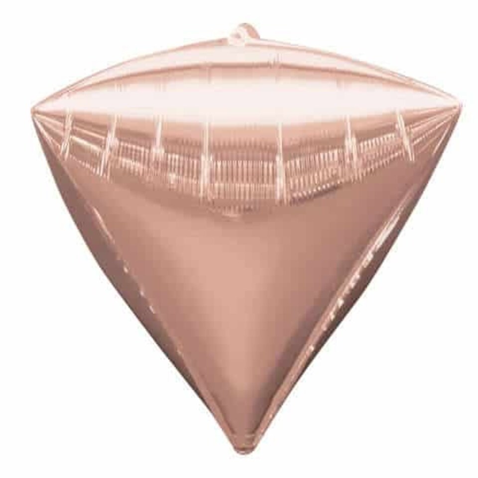 Rose Gold Diamondz Foil Helium Balloon 43cm / 17 in