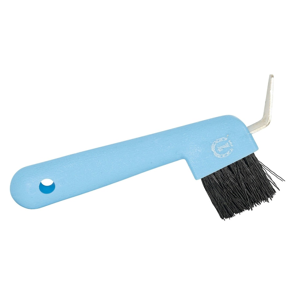Imperial Riding Logo Horse Hoof Pick & Brush - Blue Breeze - One Size