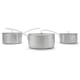 image 3 of Stellar Eclipse 3 Piece Saucepan Set