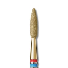 IQ Nails DuoFrez Diamond Nail Drill Bit Long Flame Shape Fine Standard 2.1mm ZRN Coating 243R.FM.021_ZRN