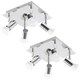 image 1 of ValueLights Pair Square Chrome 4 Way GU10 Ceiling Spotlights