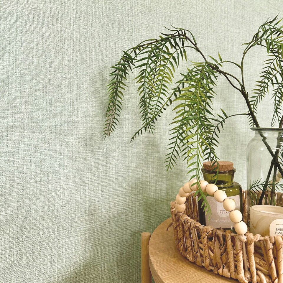 image 1 of Belgravia Decor Grasscloth Texture Sage