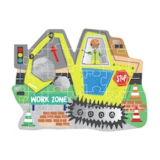 Floss & Rock 30pc Shaped Jigsaw Puzzle Construction