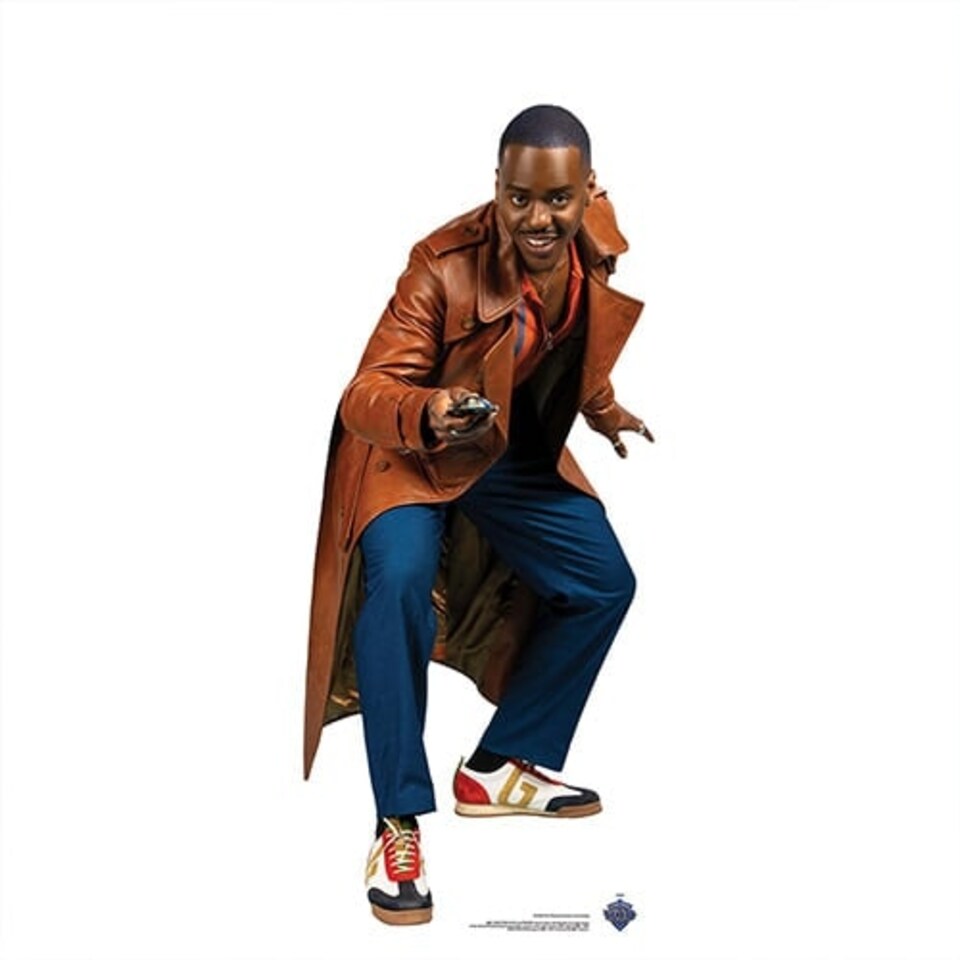 The Fifteenth Doctor with Sonic Screwdriver Ncuti Gatwa Doctor Who Star Mini Cardboard Cutout 91cm