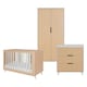 image 1 of Tutti Bambini Fika Mini 3pc Room Set - Light Oak/White Sand