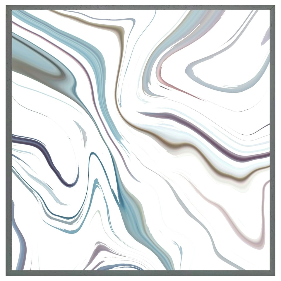 image 1 of Blue rippled marble (Picture Frame) Black | XL