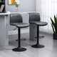 image 2 of HOMCOM Barstools Set of 2, Dining Stools with Backrest and Footrest