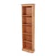 image 3 of Corona 5-Shelf Tall Narrow Bookcase - Premium Wax Top with Solid Pine Construction and Practical Shelving | Brown | Antique Waxed Pine | One Size | 1