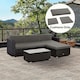 image 2 of Outsunny 3PCs Rattan Garden Seat Cushions Pads for Patio Furniture, Grey 